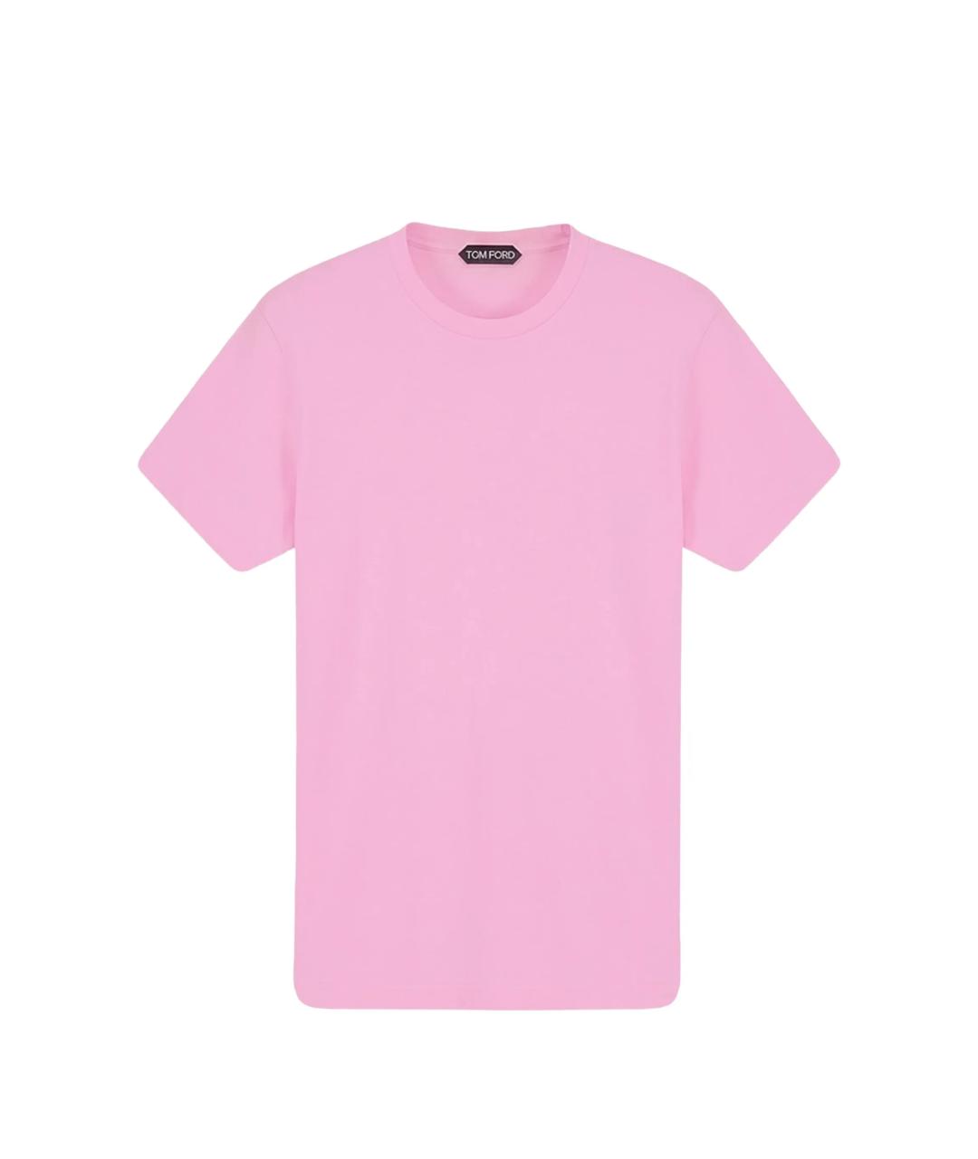 TOM FORD Розовая хлопковая футболка, фото 1