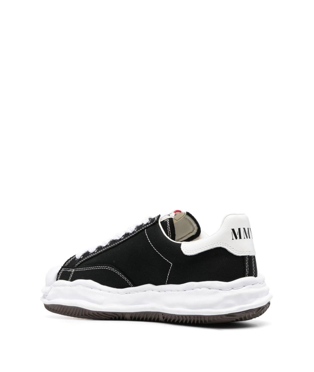 Mihara Yasuhiro Черные текстильные низкие кроссовки / кеды, фото 3