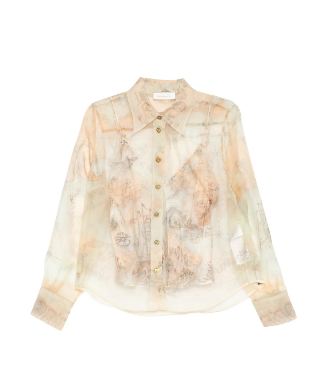 ZIMMERMANN Мульти шелковая рубашка, фото 1
