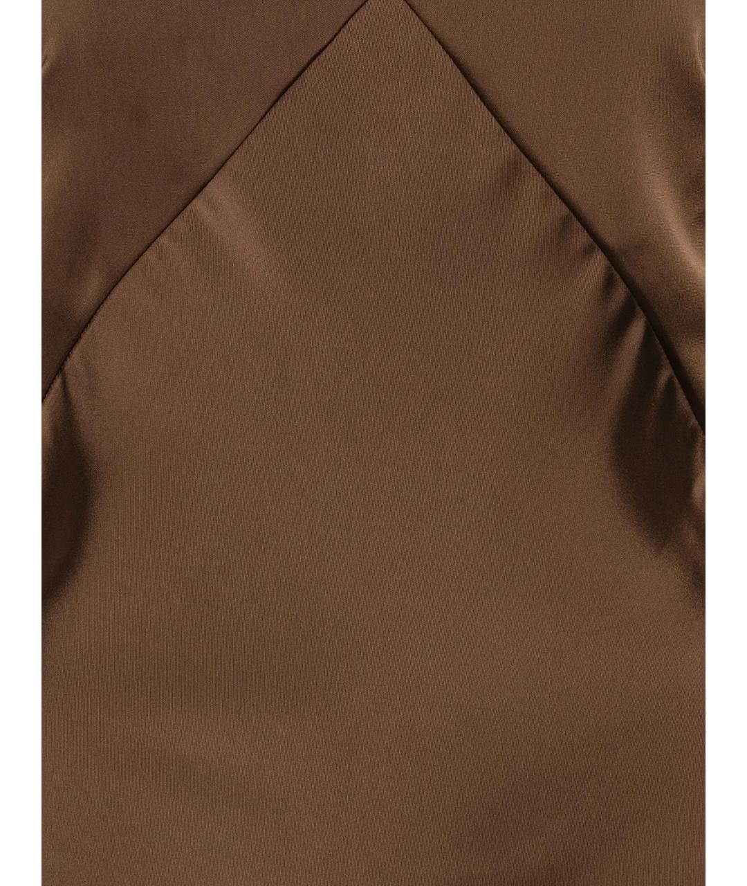 ROTATE Коричневое полиэстеровое вечернее платье, фото 2