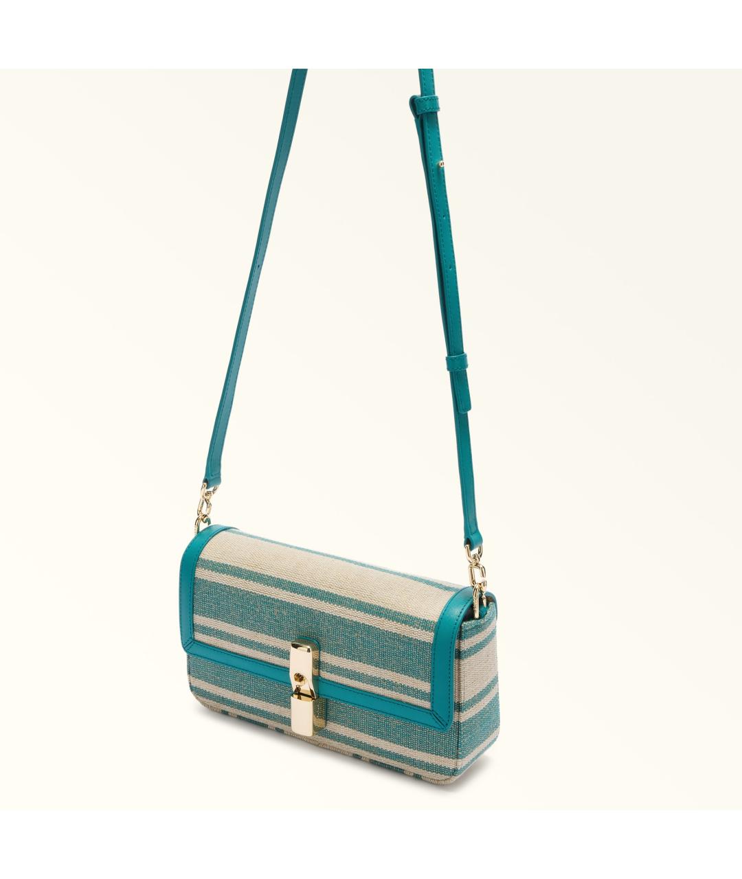 FURLA Синяя тканевая сумка через плечо, фото 3