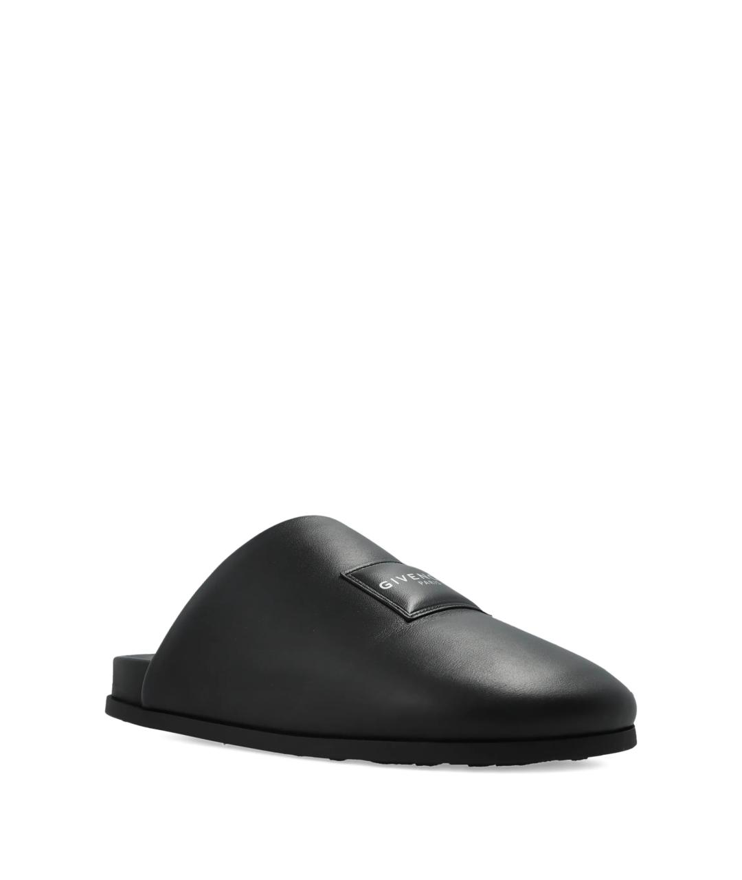 GIVENCHY Черные кожаные сандалии, фото 2