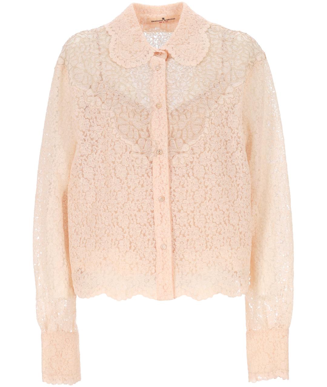 ERMANNO SCERVINO Бежевая полиэстеровая рубашка, фото 1