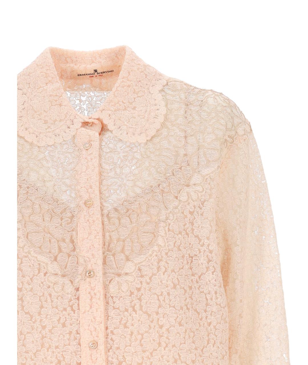 ERMANNO SCERVINO Бежевая полиэстеровая рубашка, фото 2