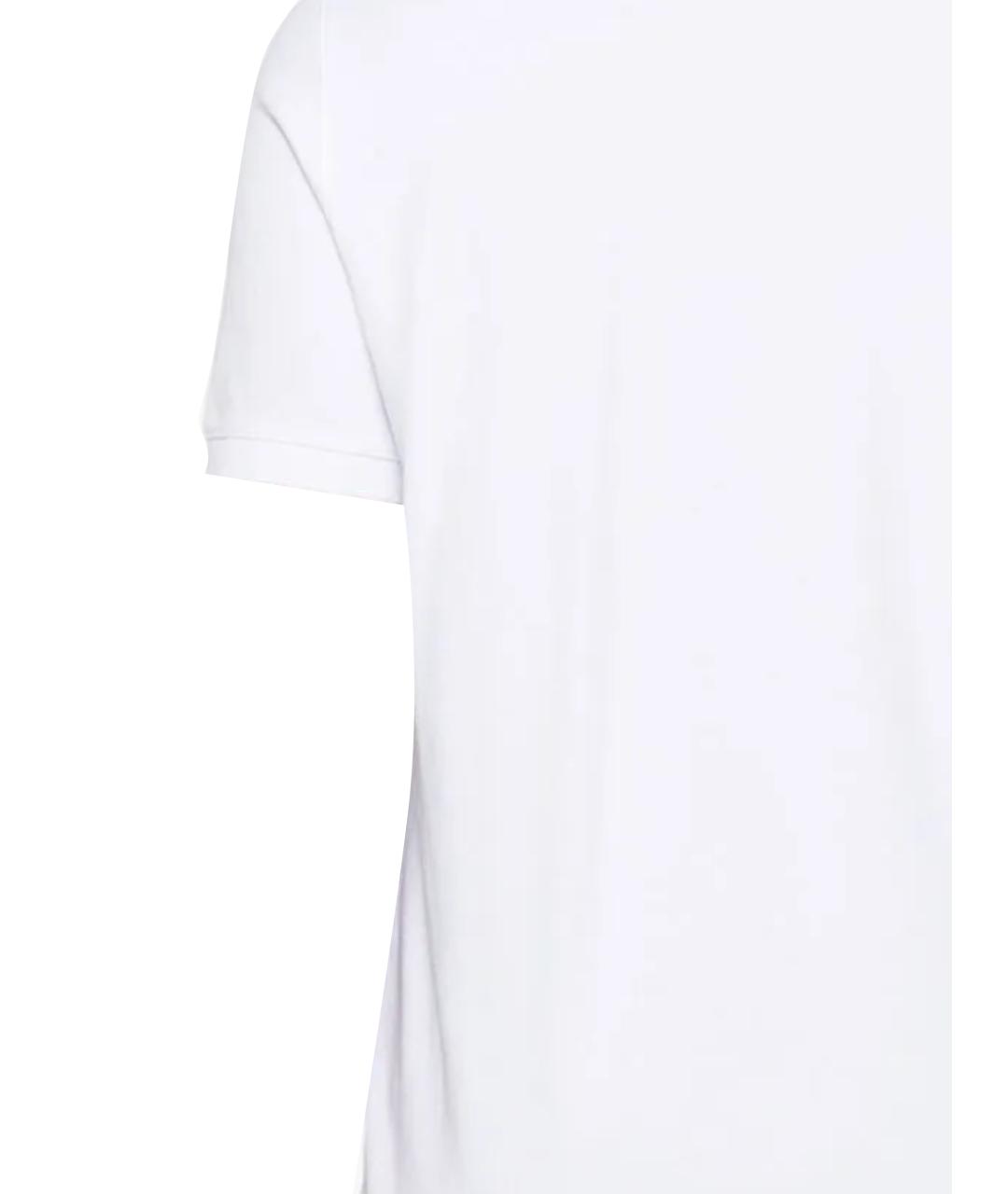 MAISON KITSUNE Белое хлопковое поло с коротким рукавом, фото 3