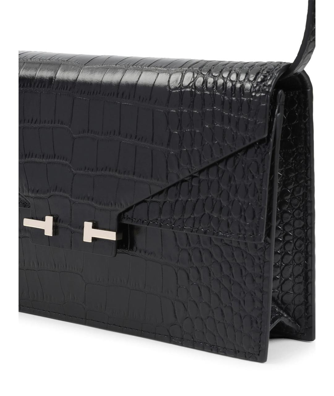 TOM FORD Черная кожаная сумка через плечо, фото 3