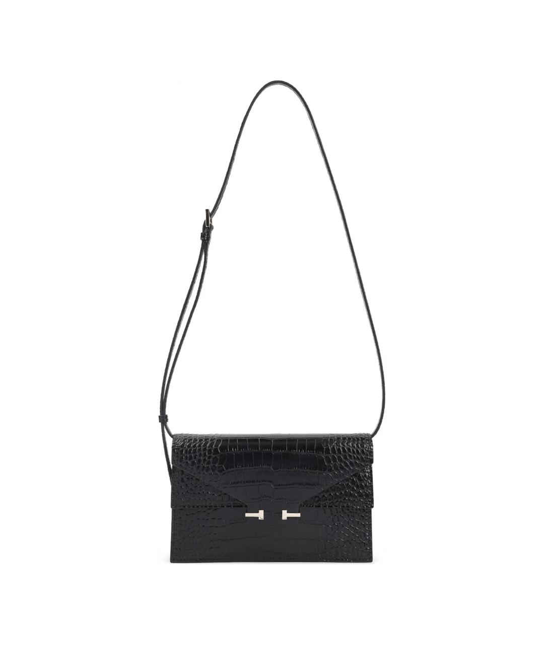 TOM FORD Черная кожаная сумка через плечо, фото 1