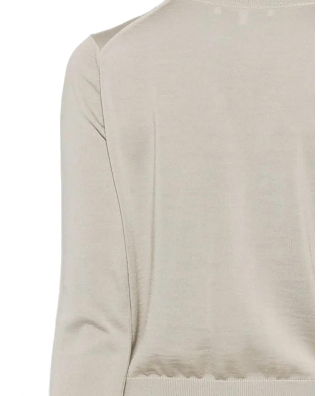 MAISON KITSUNE Серый шерстяной кардиган, фото 3