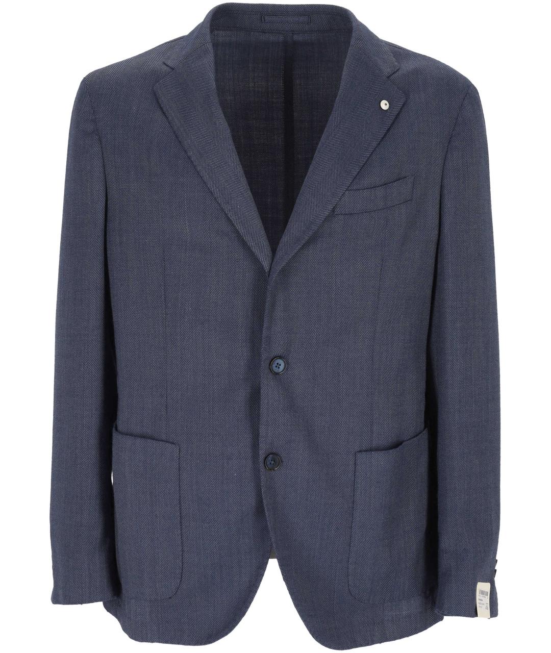 L.B.M. 1911 Синий шерстяной пиджак, фото 1