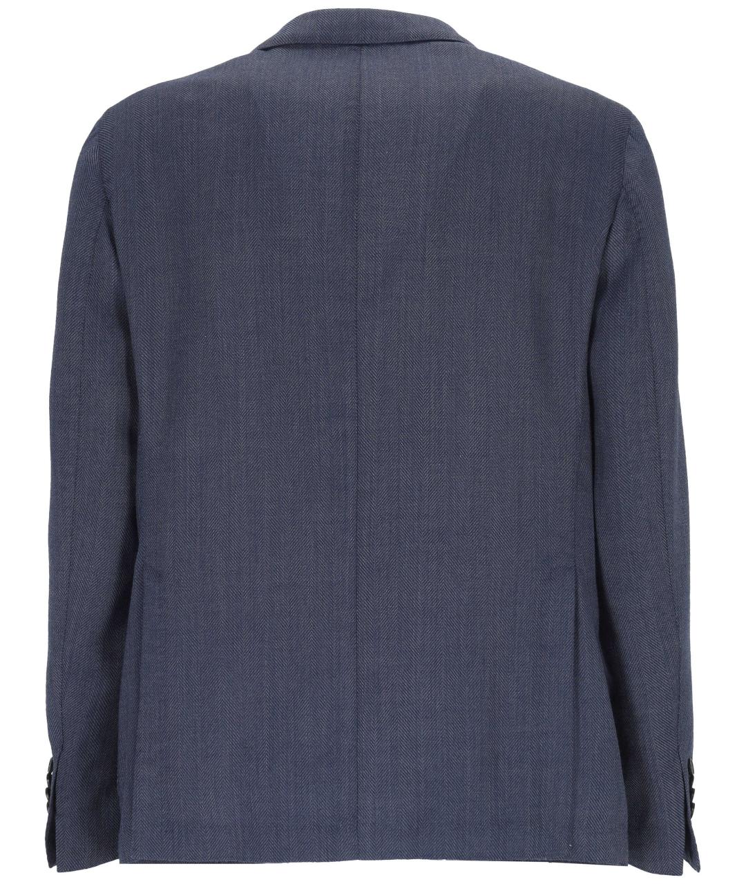 L.B.M. 1911 Синий шерстяной пиджак, фото 3