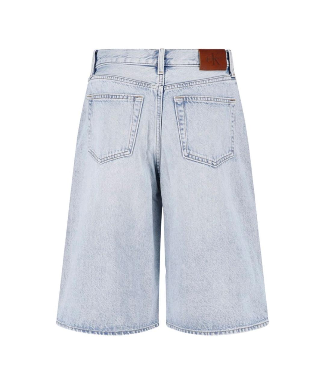 CALVIN KLEIN Голубые хлопковые шорты, фото 5