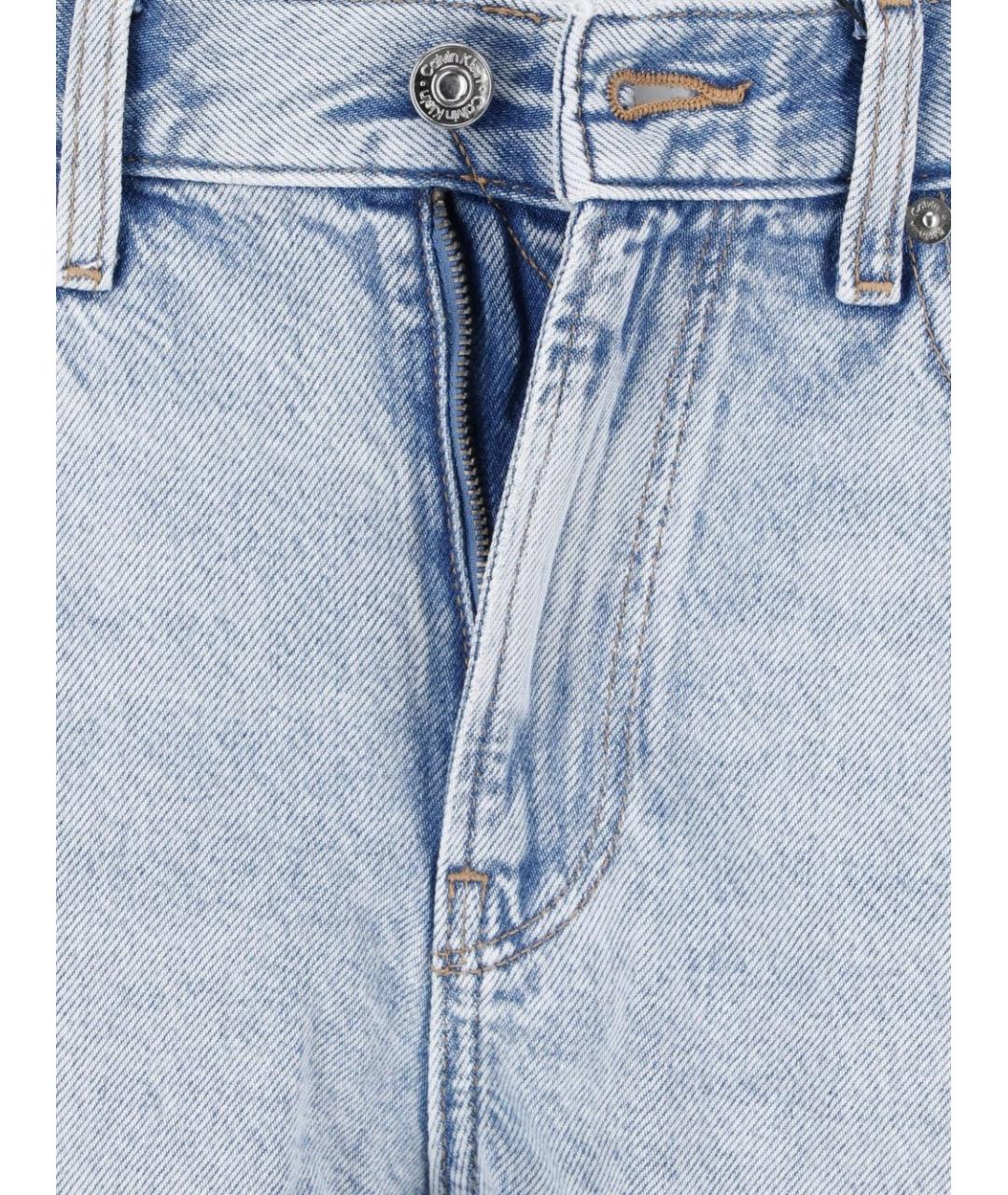 CALVIN KLEIN Голубые хлопковые шорты, фото 3