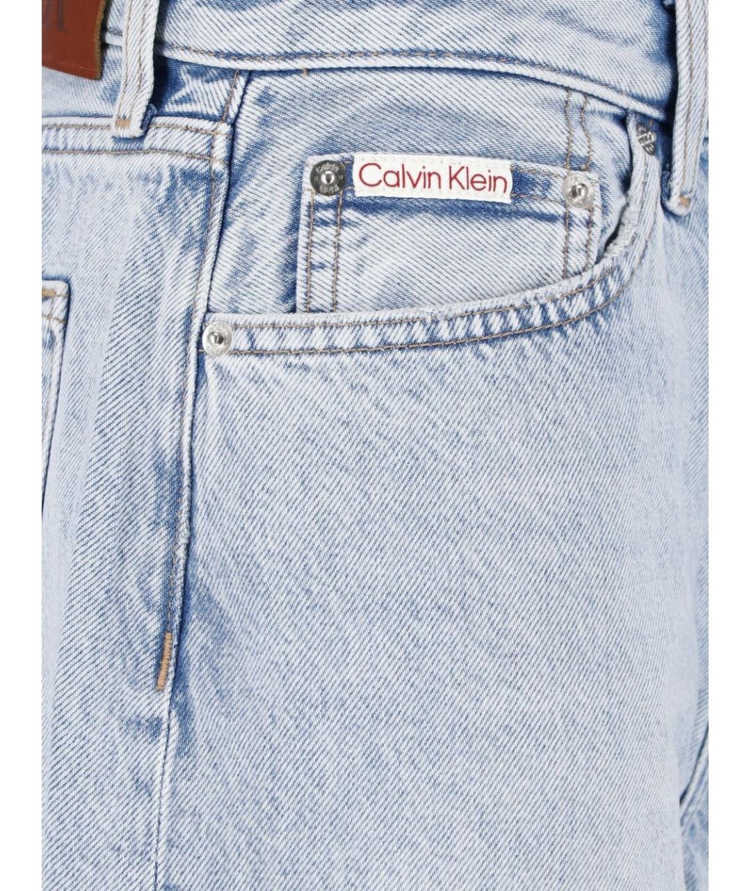 CALVIN KLEIN Голубые хлопковые шорты, фото 4