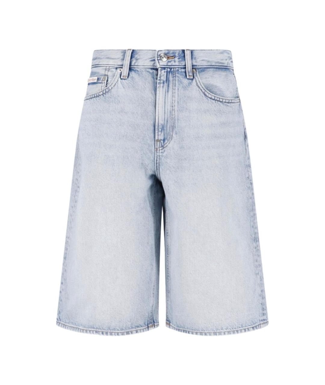 CALVIN KLEIN Голубые хлопковые шорты, фото 1