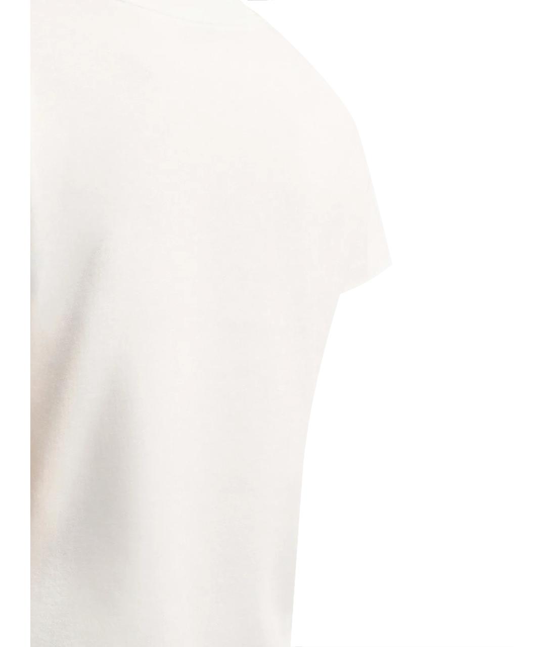 MONCLER Белая хлопковая футболка, фото 3