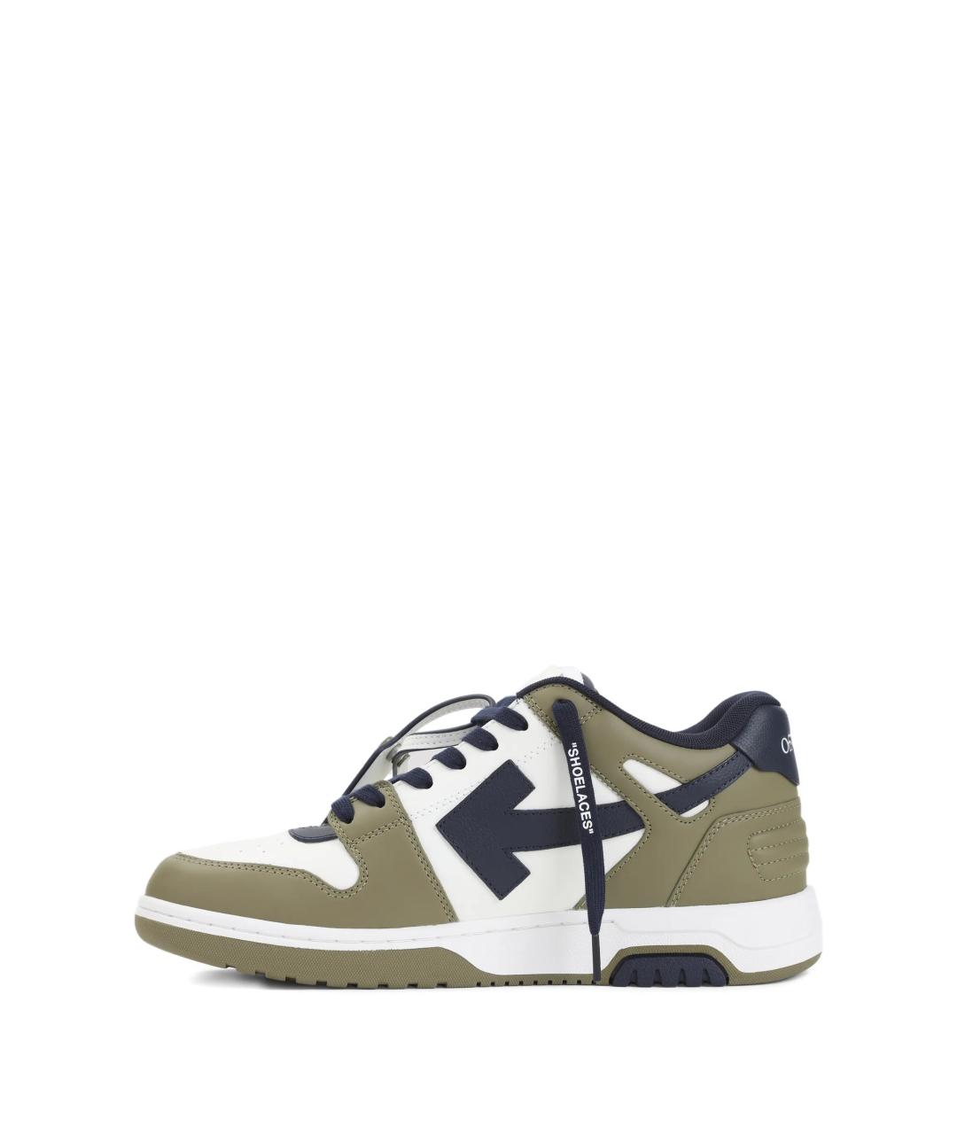 OFF-WHITE Мульти кожаные низкие кроссовки / кеды, фото 3