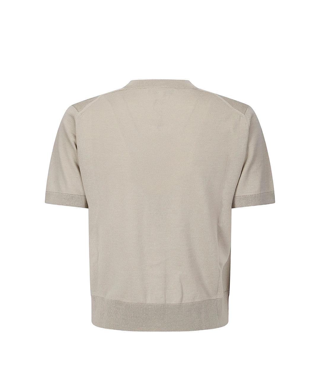 MAISON KITSUNE Серый шерстяной кардиган, фото 3