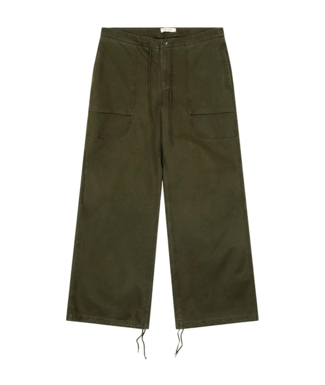 entire studios Зеленые хлопковые повседневные брюки, фото 1