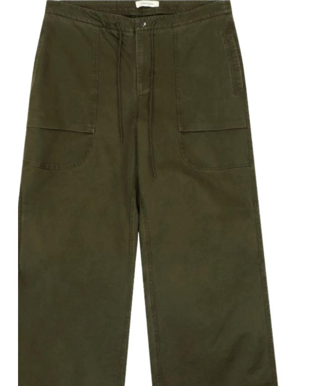 entire studios Зеленые хлопковые повседневные брюки, фото 2