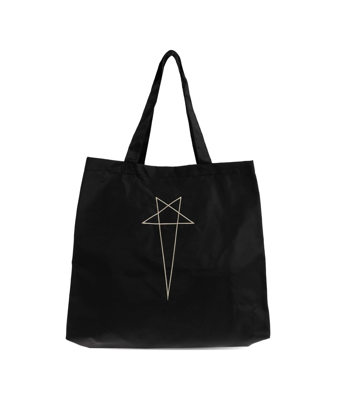 RICK OWENS DRKSHDW Черная тканевая сумка тоут, фото 1