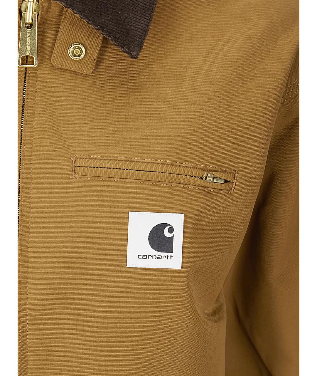 CARHARTT WIP Коричневая хлопковая куртка, фото 2