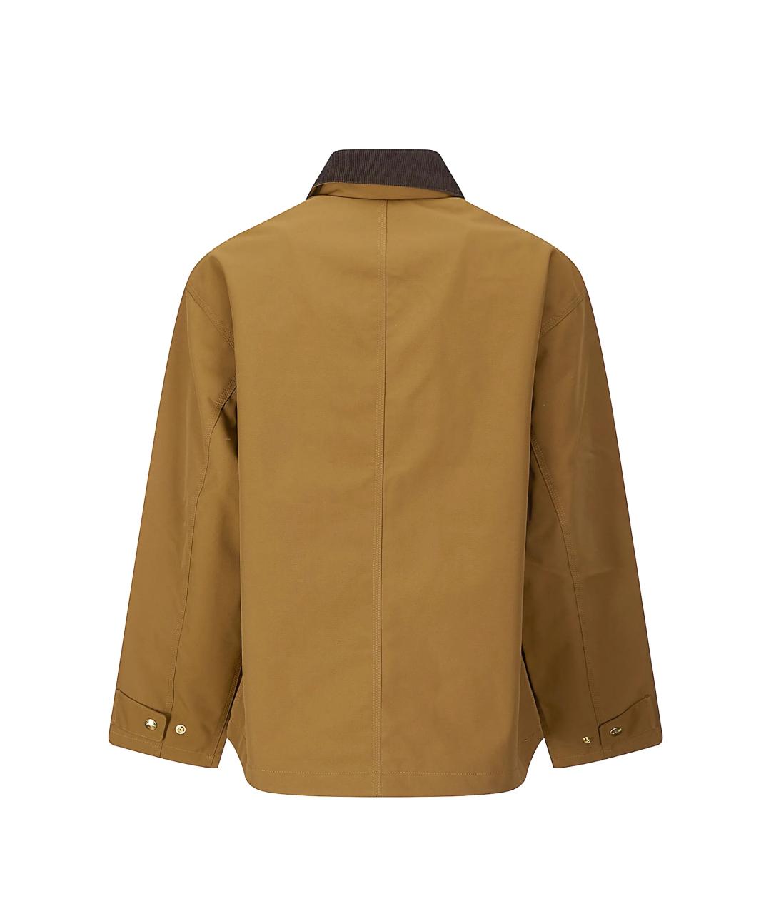 CARHARTT WIP Коричневая хлопковая куртка, фото 3