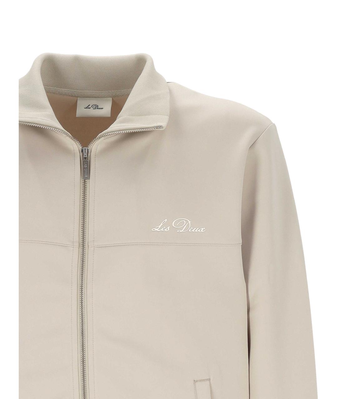 LES DEUX Бежевая полиэстеровая куртка, фото 2