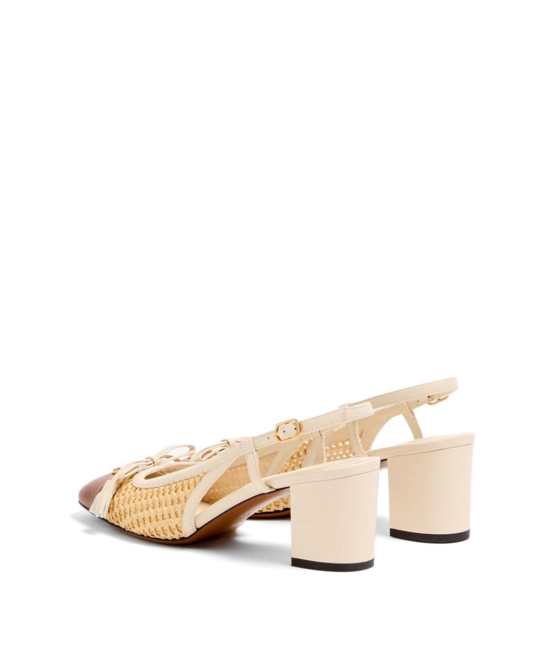 VALENTINO Бежевые кожаные туфли, фото 3