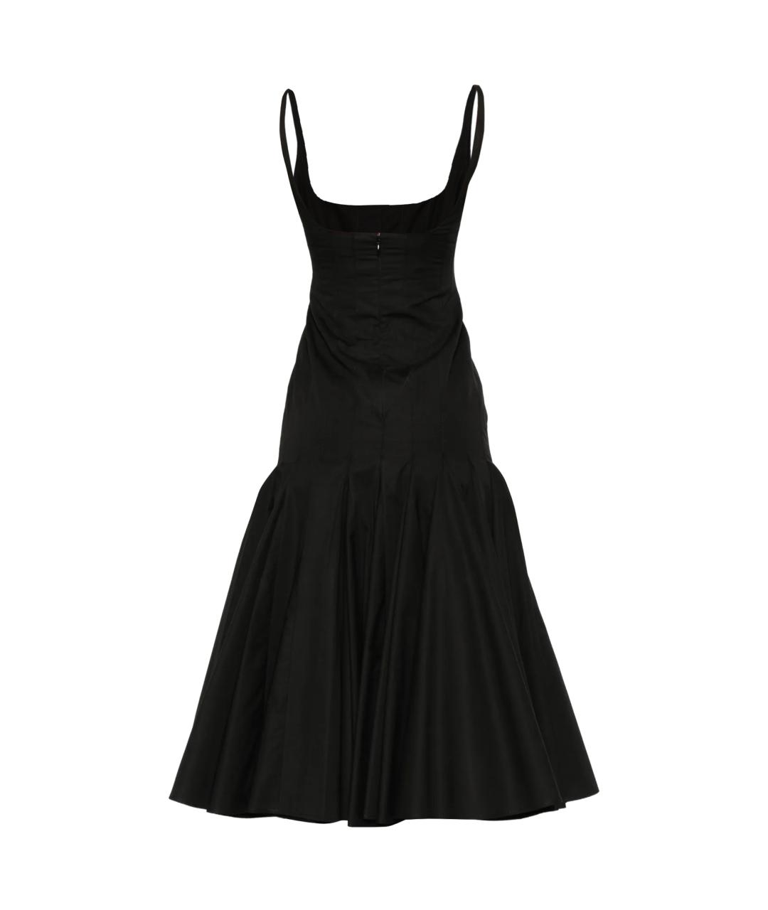 JACQUEMUS Черное полиэстеровое повседневное платье, фото 3