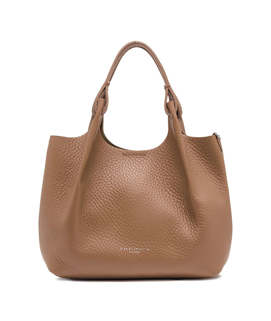 Gianni Chiarini Коричневая кожаная сумка тоут, фото 1
