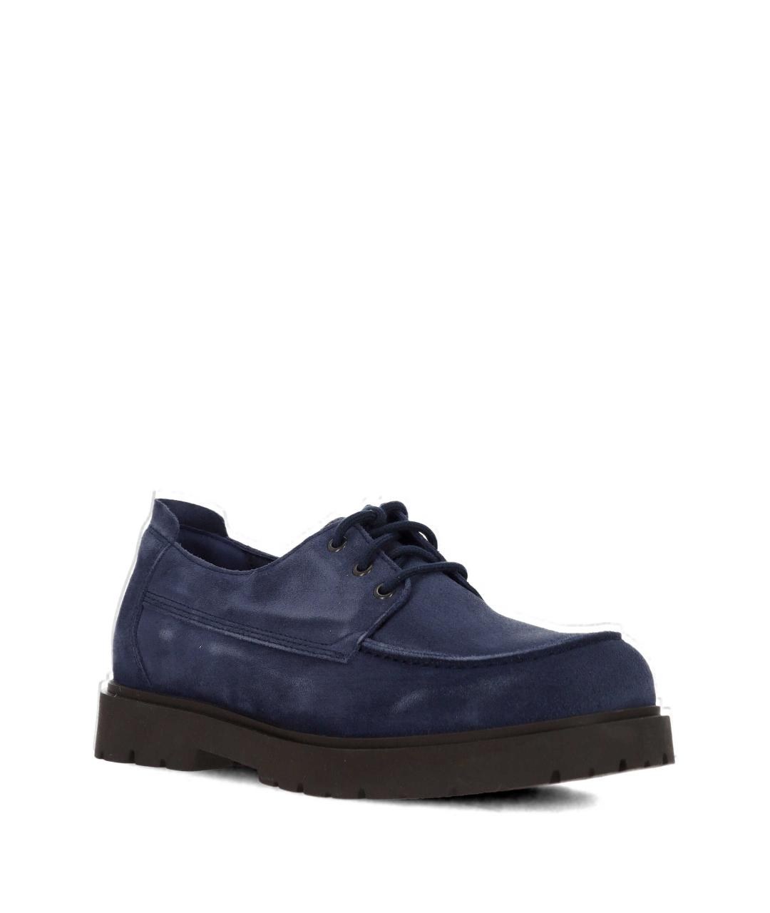 BIRKENSTOCK Синие замшевые низкие ботинки, фото 2