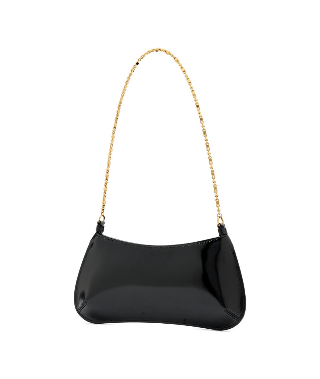 JACQUEMUS Черная кожаная сумка через плечо, фото 3