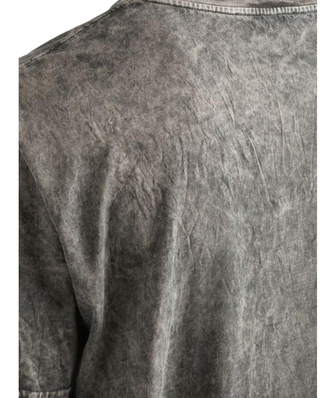 DOLCE&GABBANA Серая хлопковая футболка, фото 3