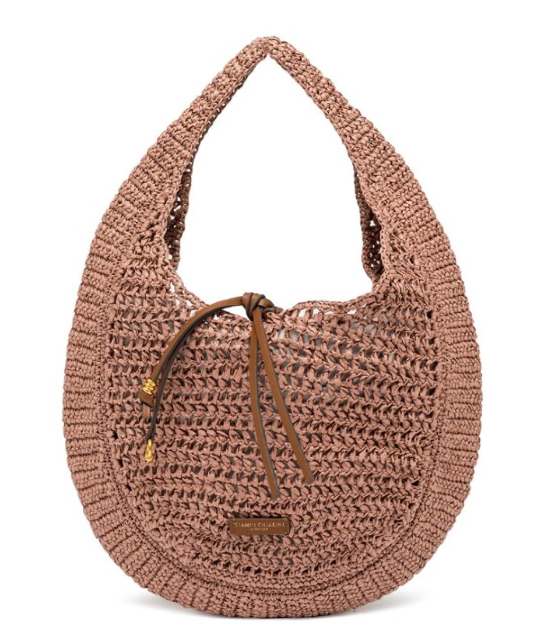 Gianni Chiarini Розовая пелетеная сумка с короткими ручками, фото 1