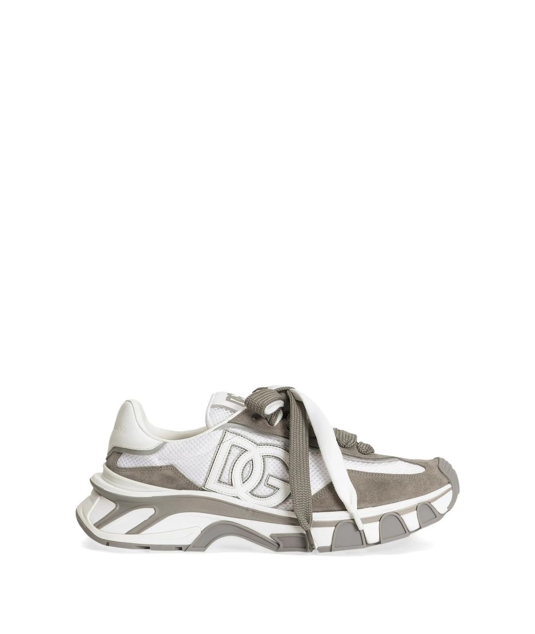 DOLCE&GABBANA Мульти текстильные низкие кроссовки / кеды, фото 1