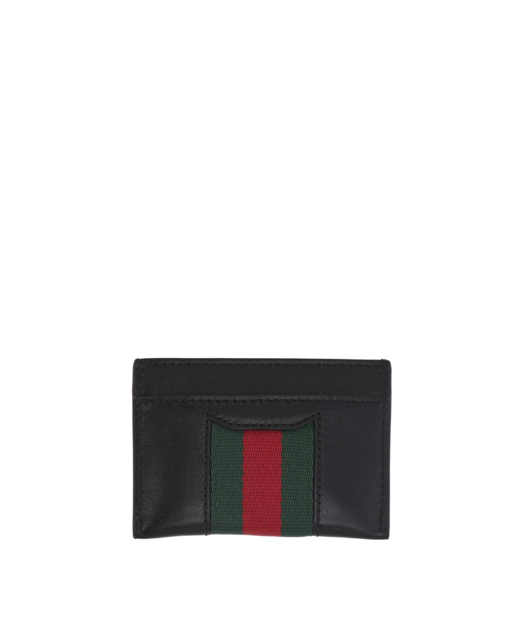 GUCCI Черный кожаный кардхолдер, фото 3