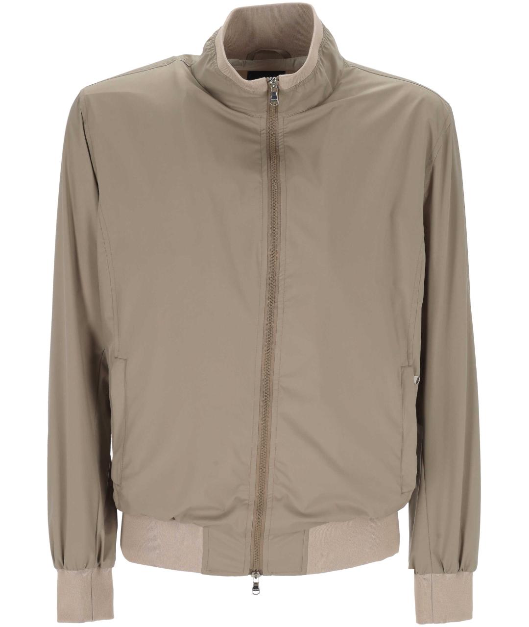 BARBA Бежевая полиамидовая куртка, фото 1