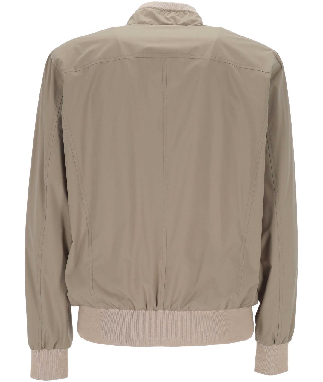 BARBA Бежевая полиамидовая куртка, фото 3