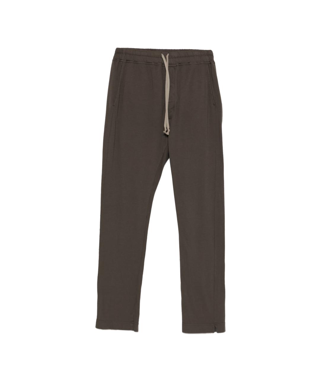 RICK OWENS DRKSHDW Коричневые хлопковые повседневные брюки, фото 1