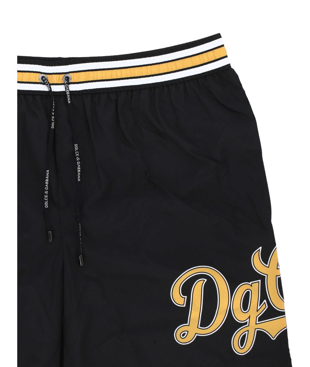DOLCE&GABBANA Черные полиамидовые шорты, фото 2
