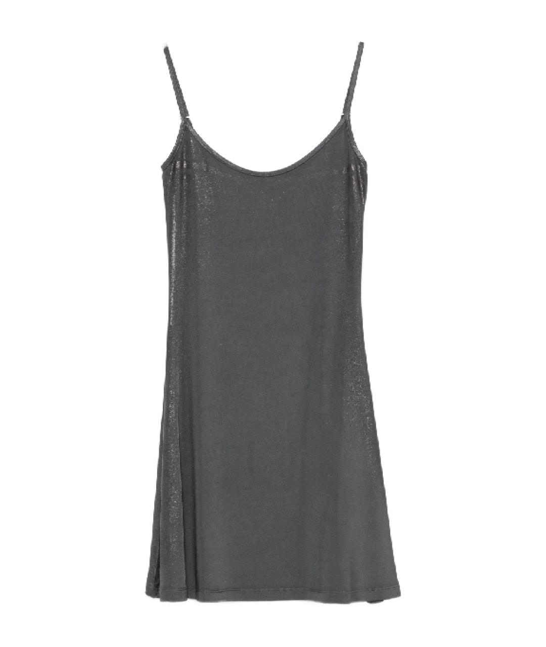 DIESEL Серое вискозное повседневное платье, фото 1