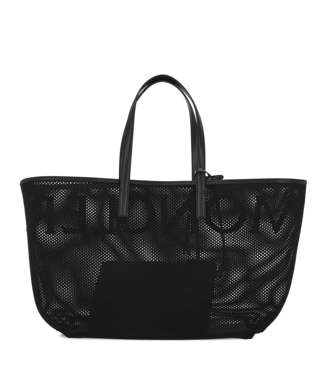 MONCLER Черная тканевая сумка тоут, фото 3