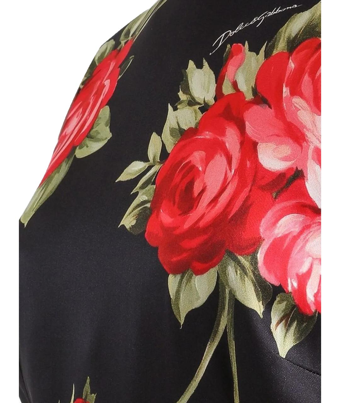 DOLCE&GABBANA Мульти вискозное коктейльное платье, фото 2