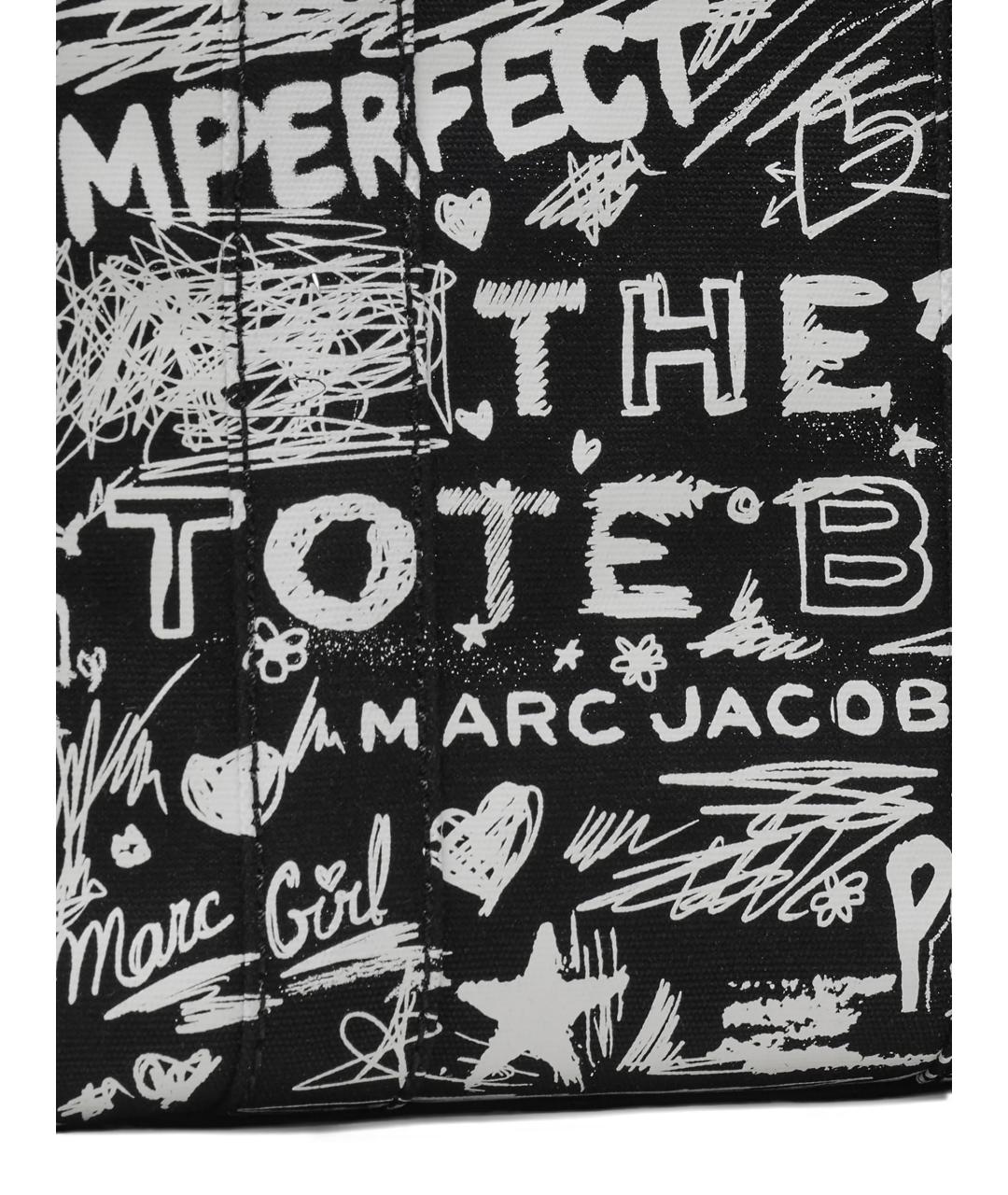 MARC JACOBS Черная тканевая сумка тоут, фото 6