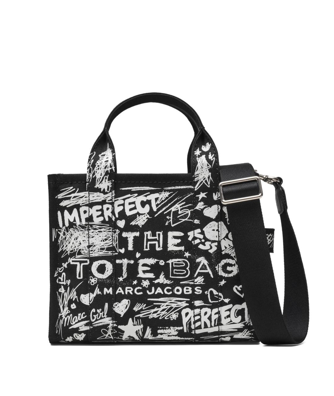 MARC JACOBS Черная тканевая сумка тоут, фото 1