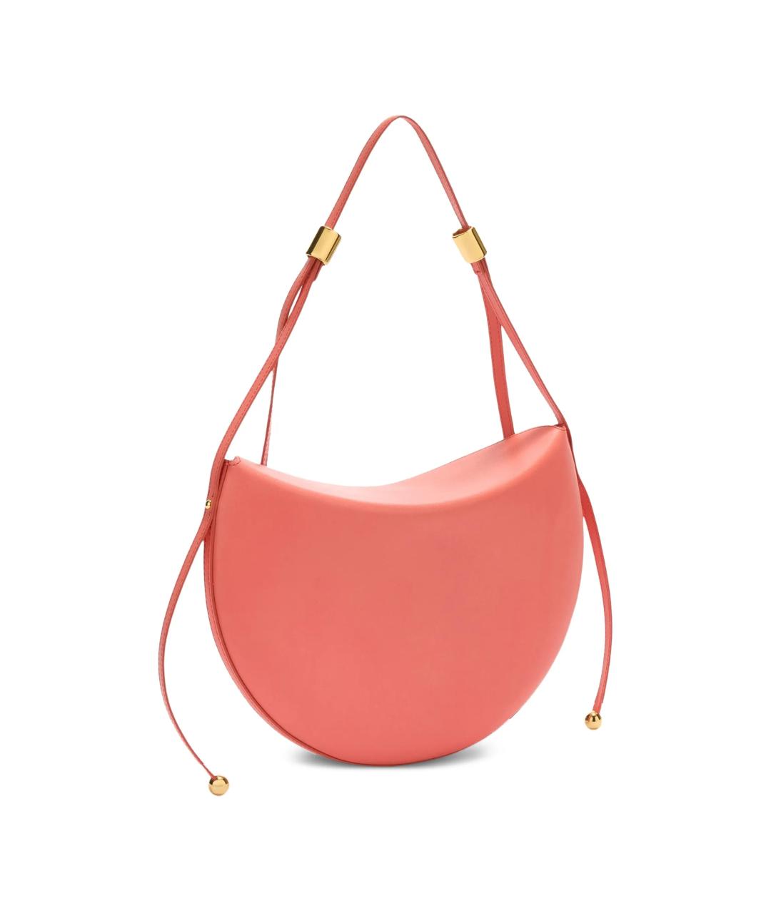 FURLA Коралловая кожаная сумка через плечо, фото 3