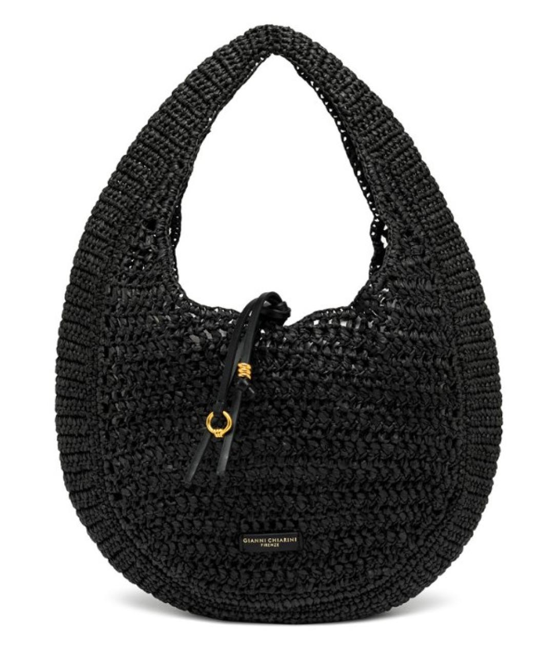 Gianni Chiarini Черная пелетеная сумка с короткими ручками, фото 1