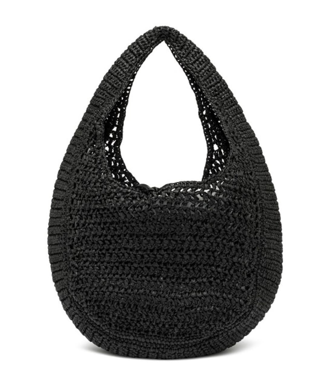 Gianni Chiarini Черная пелетеная сумка с короткими ручками, фото 3