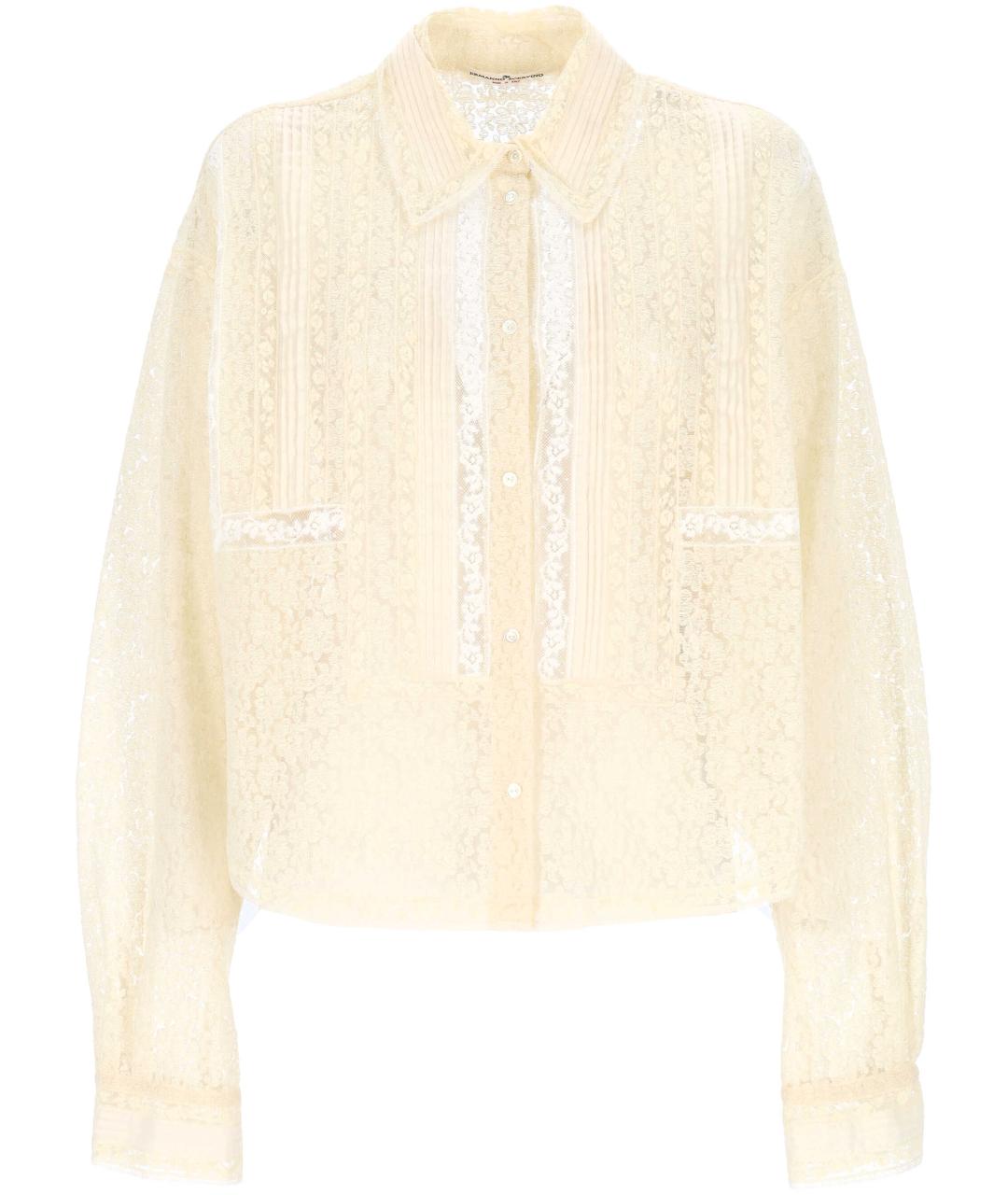 ERMANNO SCERVINO Бежевая полиэстеровая рубашка, фото 1