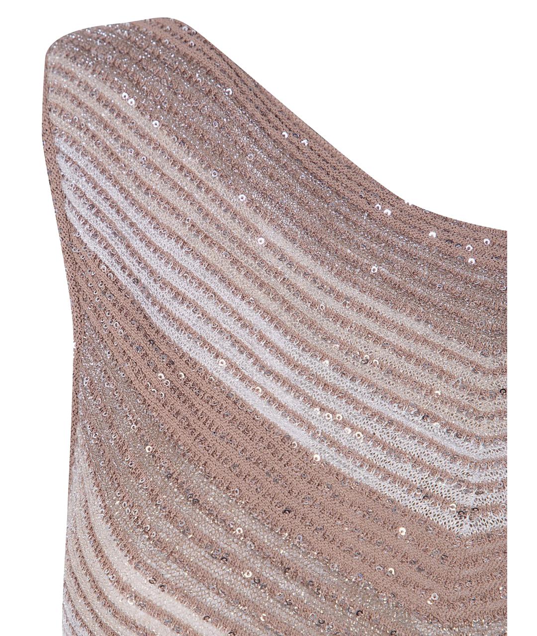 D.EXTERIOR Бежевое вискозное повседневное платье, фото 2